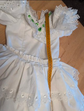 Traje de flamenca blanco