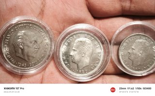 Monedas antiguas España Franco y Juan Carlos I