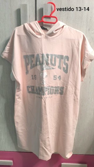 Vestido con capucha Peanuts talla 13-14 años