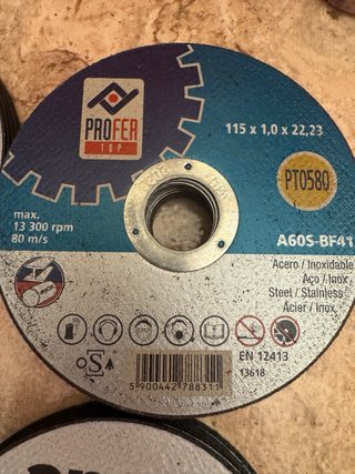 Lote de 35 Discos de Corte para Radial 115mm