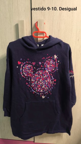 Vestido Desigual Azul Talla 9-10 años