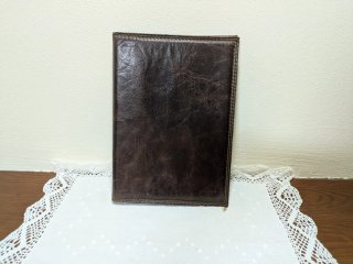 Funda de piel vintage para agenda o documentos
