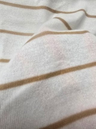 Jersey Pimkie rayas doradas blanco
