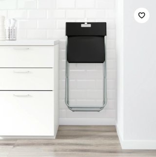 Silla plegable blanca Ikea