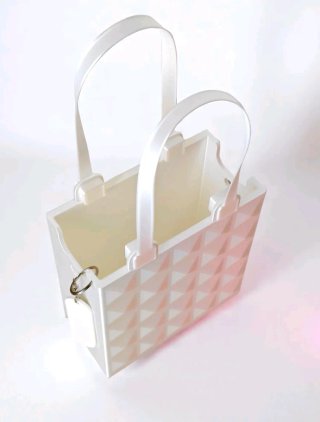 Bolso Rígido Geométrico 3D - Elige Color