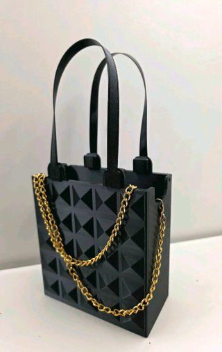 Bolso Rígido Geométrico 3D - Elige Color