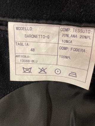 Cappotto uomo Yves Saint Laurent lana e cashmere