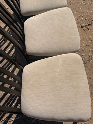 Juego 4 Sillas Comedor Beige/Negro