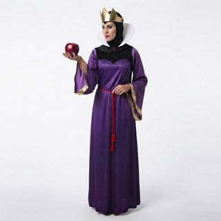 Disfraz Bruja Malvada Reina Talla Única Morado