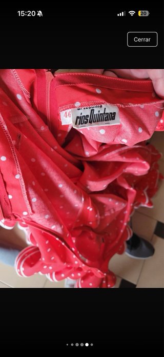 Vestido de flamenca rojo con lunares