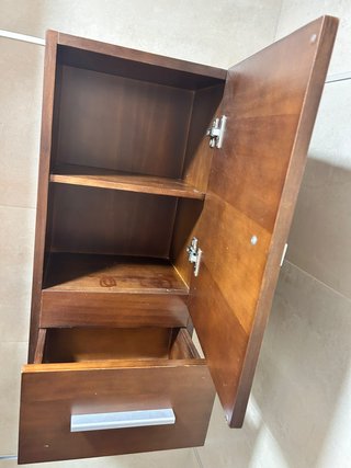 Mueble auxiliar de baño de pared 60x30x22 cm