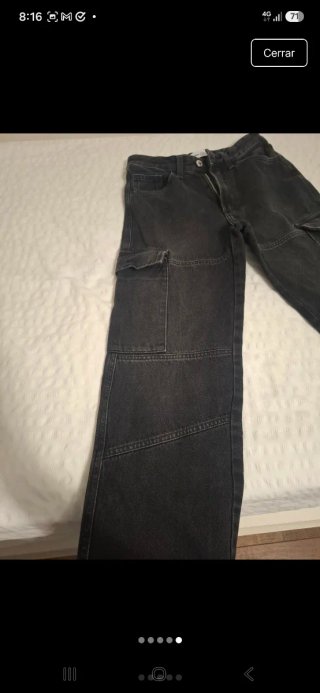 Vaqueros cargo baggy chico Bershka