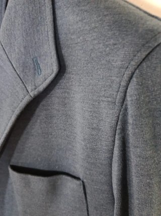 Chaqueta de punto azul hombre