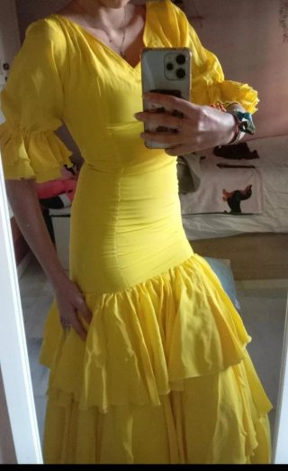 Vestido de gitana amarillo