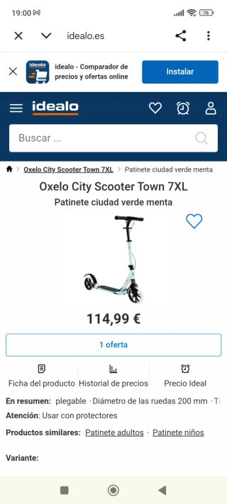Patinete Oxelo City Scooter Town 7XL