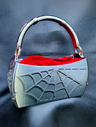Bolso Gótico Rígido 3D Calaveras