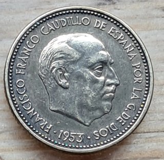 Moneda 2,5 Pesetas 1953