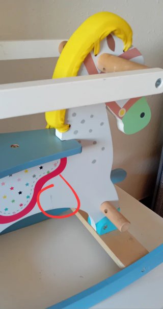 Caballito Balancín Infantil de Madera