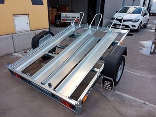 NUEVO: Remolque Portamotos Plegable