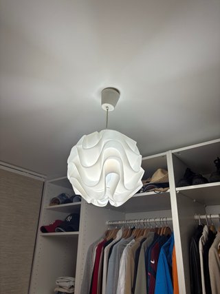 Lámpara de techo papel blanca