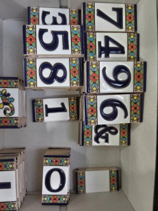 Azulejos Decorativos Letras y Números