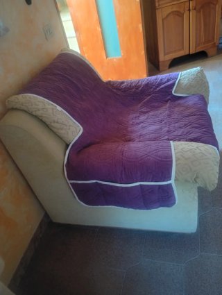Copri poltrona Mikronesse effetto suede