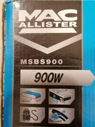 Lijadora de banda Mac Allister 900W