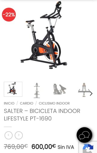 Bicicleta de Spinning Salter M-1590