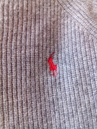 Maglioncino Ralph Lauren Grigio Taglia L
