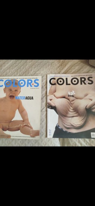 Lote de 6 revistas Colors