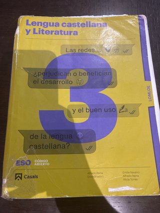 Lengua Castellana y Literatura, 3 ESO, Código a...