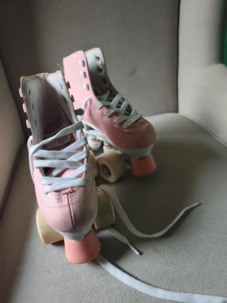 Patines de 4 Ruedas Oxelo Rosa talla 30