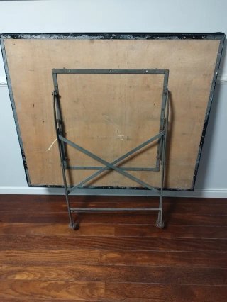 Mesa Plegable de Hierro Artesanal