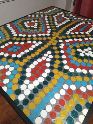 Mesa Plegable de Hierro Artesanal
