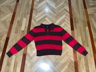 Jersey ELA rayas marrones y rojas Talla M