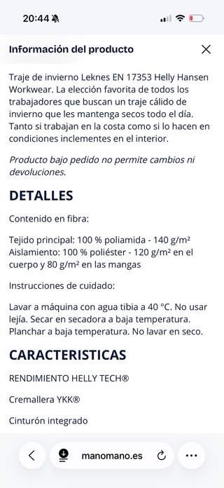 Mono de invierno Helly Hansen Leknes