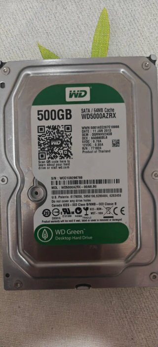 Disco Duro Interno WD Green 500GB SATA