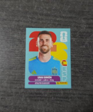 Cromo Unai Simón España Panini Mundial 2026