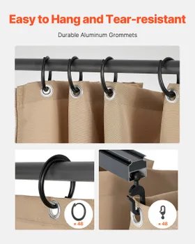 Cortina Impermeable VEVOR para Cenador NUEVA