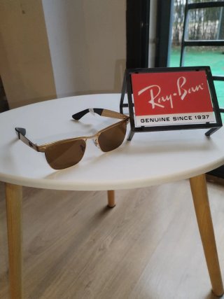 Gafas de sol Ray-Ban Clubmaster Doradas Marrones
