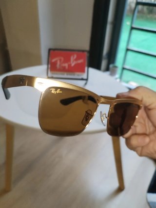 Gafas de sol Ray-Ban Clubmaster Doradas Marrones