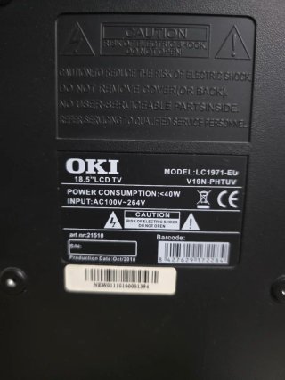 OKI TV Negro