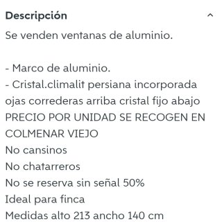 Ventanas de Aluminio Correderas