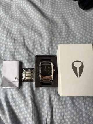 Reloj Nixon The Analogs Plateado y Negro