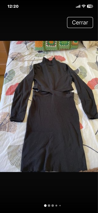 Vestido New Look negro con aberturas