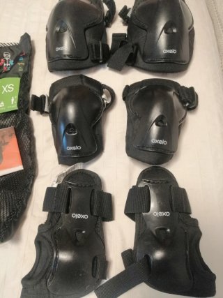 Set de Protecciones Patinaje Oxelo Talla XS