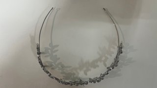 Tiara Novia Boda Pronovias Plata