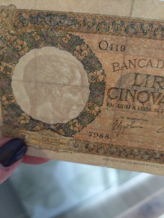 Banconota 50 lire Lupa Capitolina