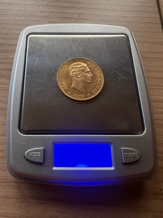 Monete d'Oro di Alfonso XII da 25 Pts.