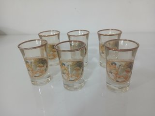 Set 6 Bicchieri Liquore Vintage Via Veneto